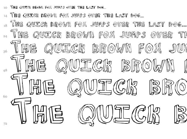 NKOTB Fever font waterfall